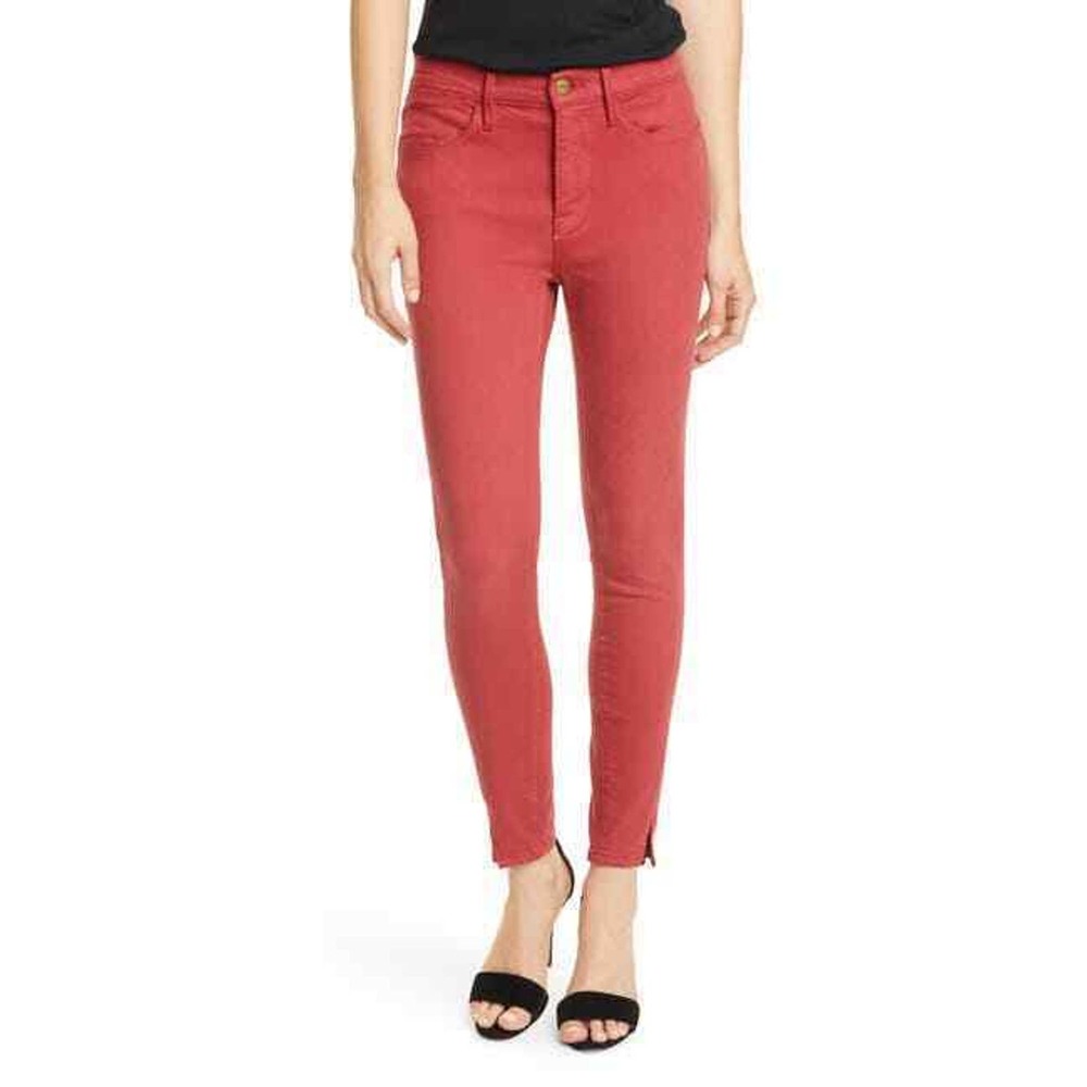 Frame Le High Twisted Seam Skinny Ankle Jeans